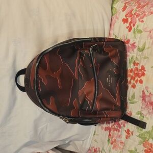 Coach camo backpack